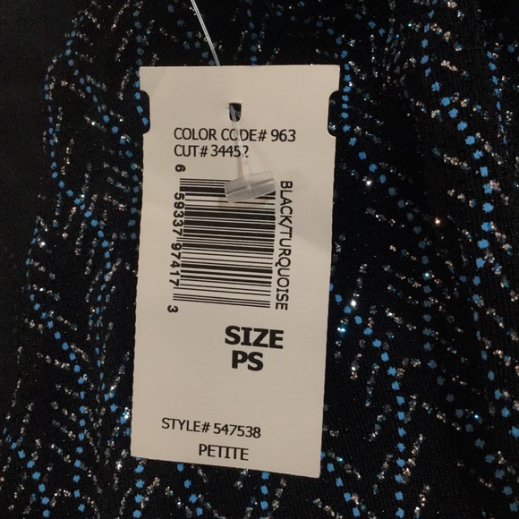 HELEN BLAKE Dressy Sparkle Top PETITE Small PS NWT - Picture 6 of 7